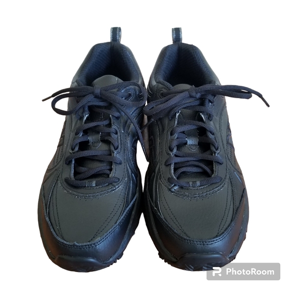 Womens Black New Balance Non Slip Shoes For Crews Size 10 Wide - Picture 1 of 7